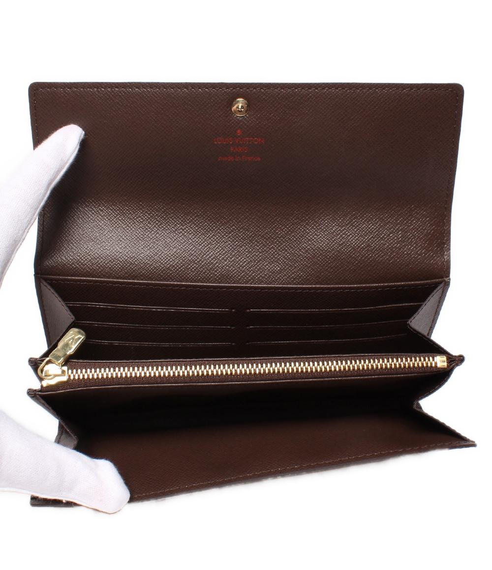 美品 ルイ・ヴィトン 長財布 ポルトフォイユ サラ ダミエ N61734 ユニ  