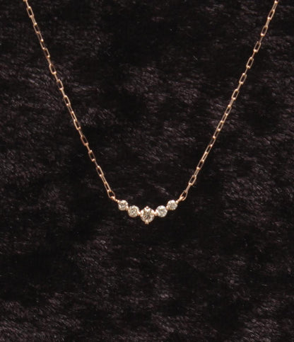 美品 ヨンドシー ネックレス K10 ダイヤ レディース 4℃