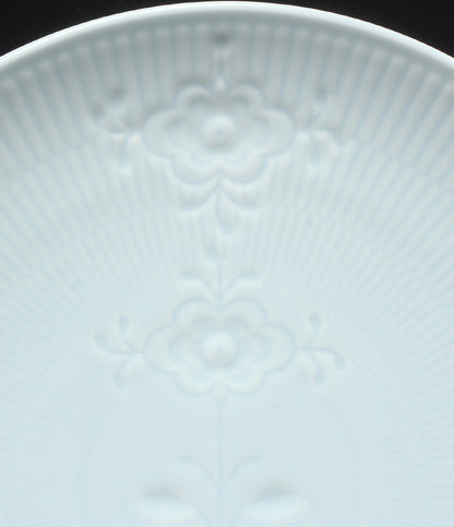 美品 Royal Copenhagen クーププレート 皿 23cm フラワーエンブレム ロイヤルコペンハーゲン