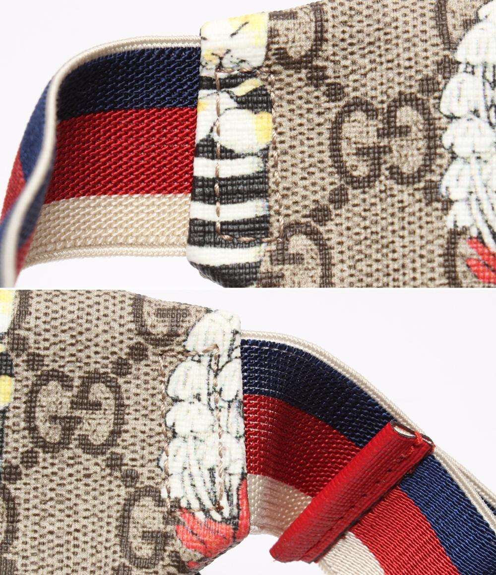 美品 GUCCI ウェストポーチ ウェストバッグ ヒップバッグ GGスプリーム チルドレンズ × ヒグチユウコ 502095 レディース グッチ