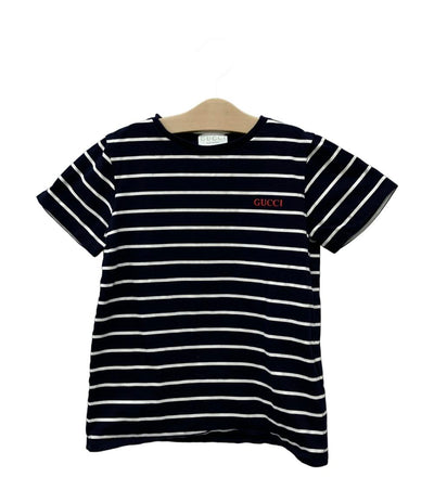GUCCI 半袖 Tシャツ ストライプ コットンジャージー Tシャツ 130 ボーダー柄 547559 XJGY6 4392 キッズ SIZE 8 (130) グッチ