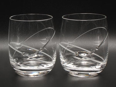 美品 WEDGWOOD グラス タンブラー 2点セット ペア プロミシス ウィズディスリング ウェッジウッド