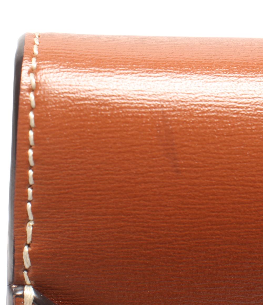 CELINE チェーンショルダーバッグ 斜め掛け モバイルポーチ シャイニーカーフスキン レディース セリーヌ