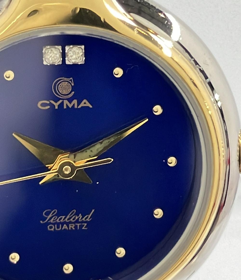 CYMA 腕時計 クオーツ ブルー 412 レディース シーマ