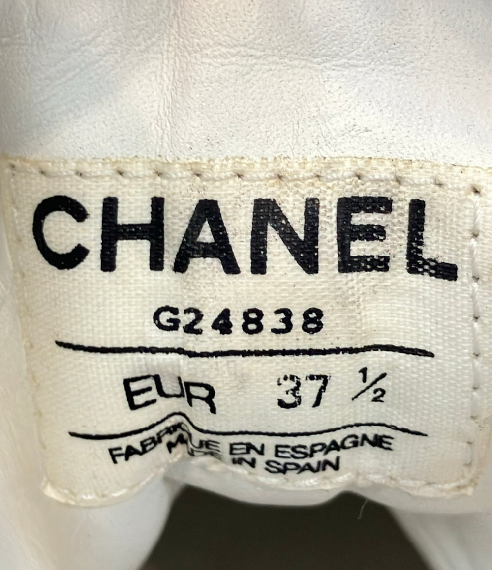 CHANEL マトラッセキャンバススニーカー G24838 レディース SIZE 37 1/2 (24.5cm) シャネル