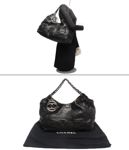 シャネル チェーンショルダーバッグ トートバッグ 肩掛け シルバー金具 ココカバス レディース CHANEL