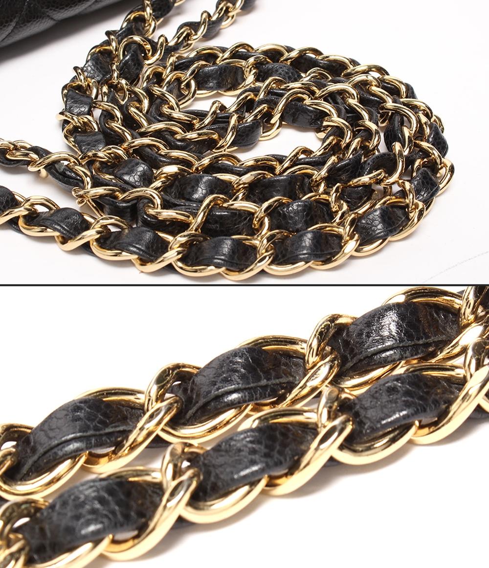 CHANEL シャネル　マトラッセ　30 キャビアスキン　ゴールド　ショルダー シャネル ショルダーバッグ キャビアスキン ゴールド金具 W