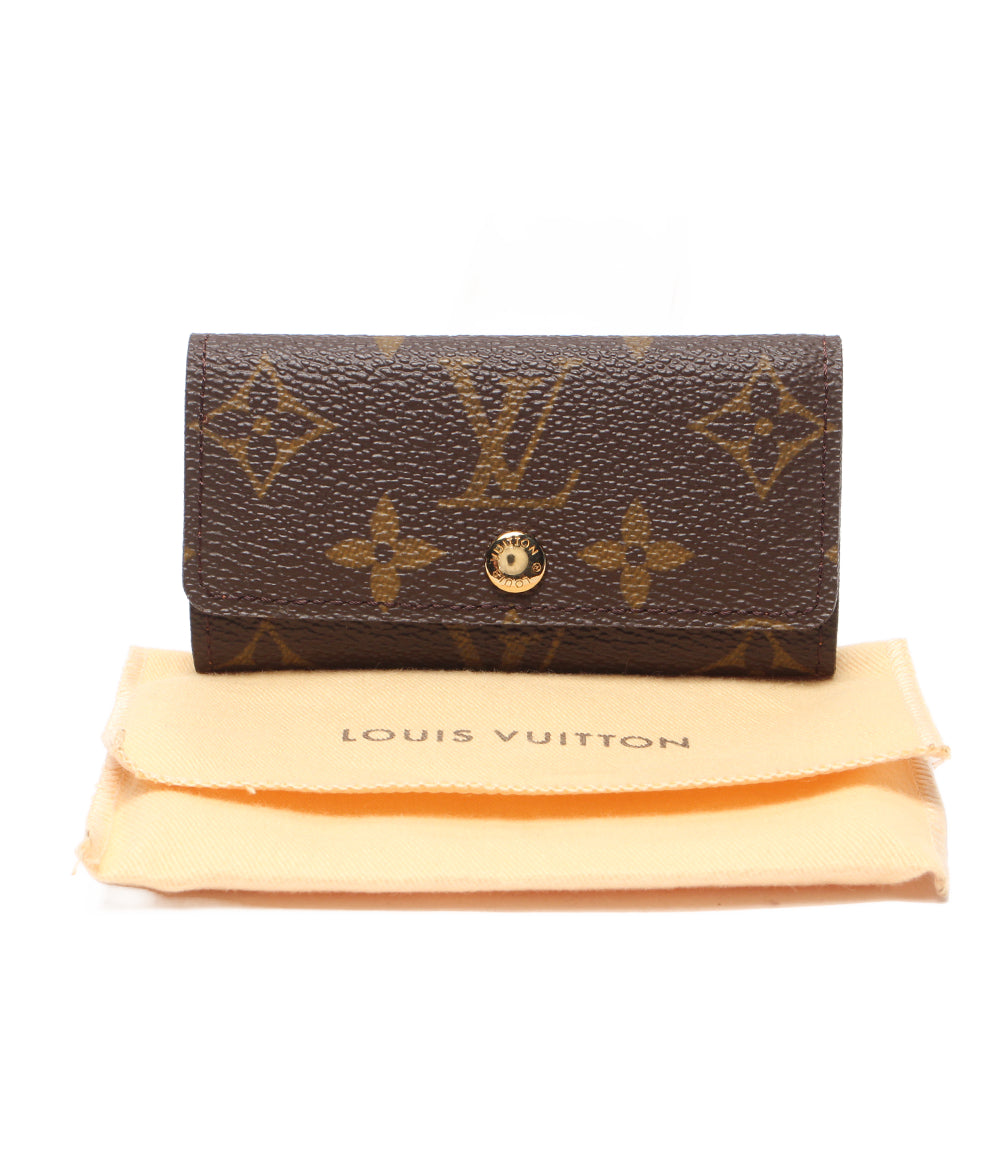 美品 LOUIS VUITTON 4連キーケース ミュルティクレ4 モノグラム M62631 レディース ルイ・ヴィトン