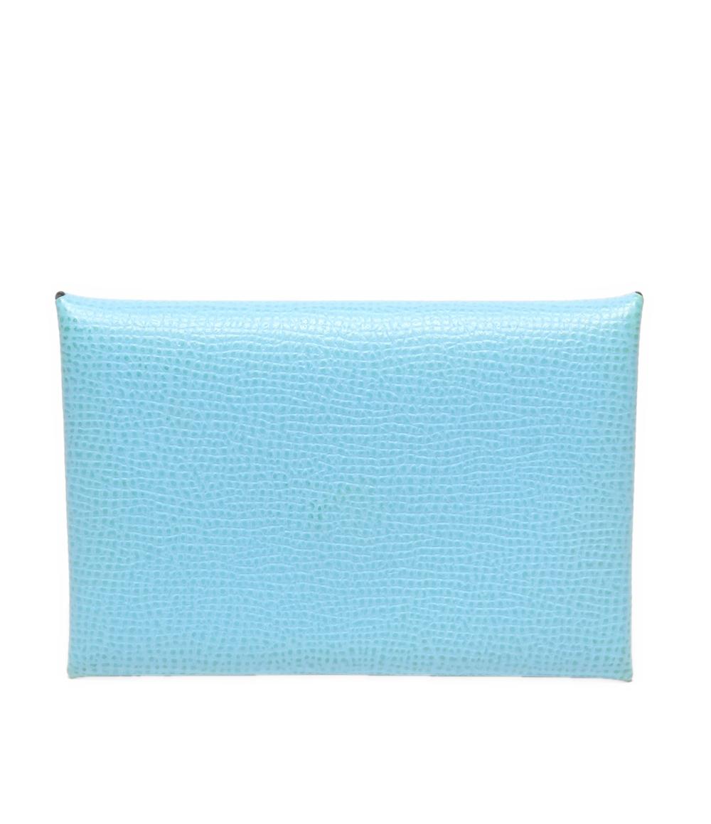 美品 エルメス カードケース U刻印 シルバー金具 カルヴィ ユニセックス HERMES