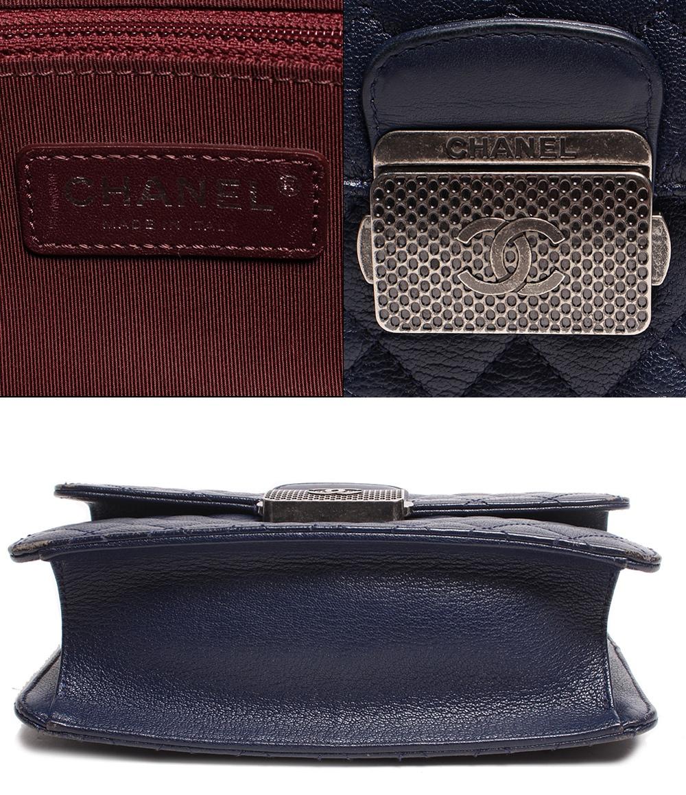 シャネル チェーンショルダーバッグ ハンドバッグ キャビアスキン シルバー金具 トップハンドル CCユニバ－シティ マトラッセ レディース CHANEL