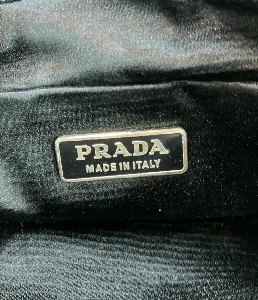 プラダ シルクサテンビーズミニハンドバッグ レディース PRADA