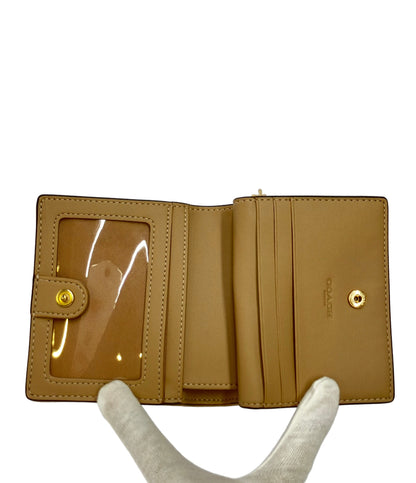 美品 COACH 二つ折り財布 シグネチャー レディース コーチ