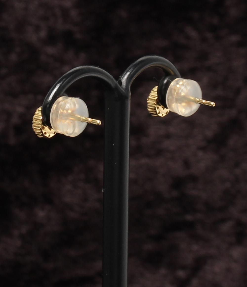 美品 ピアス K18 ダイヤ 0.12ct レディース