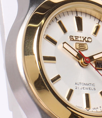 SEIKO 腕時計 SYMD90K1 セイコー5 自動巻き ホワイト 4207-01F0 レディース セイコー