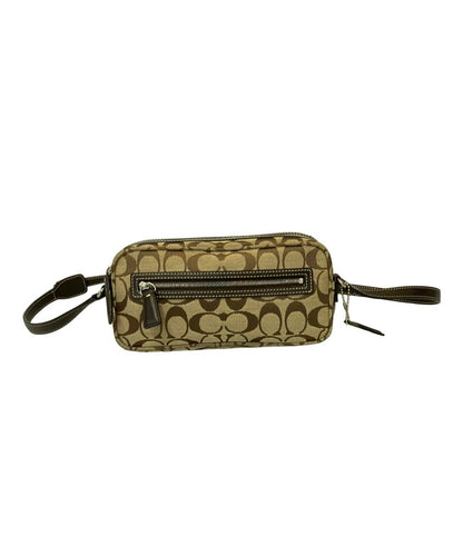 美品 COACH ショルダーバッグ 斜めがけ シグネチャー 6073 レディース コーチ