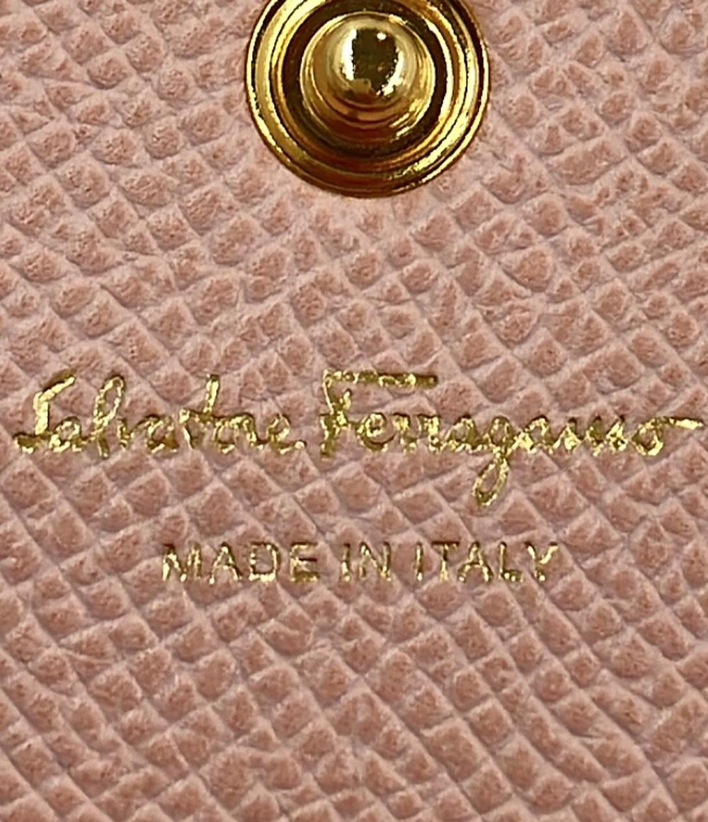 美品 サルヴァトーレフェラガモ 二つ折り長財布 カードケース付き ヴァラ レディース Salvatore Ferragamo