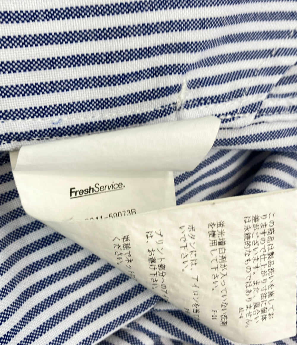 FreshService 長袖シャツ ブルー ストライプ トラッド＆ベーシック FSC241-50073B メンズ SIZE ONE SIZE FITS ALL (M) フレッシュサービス