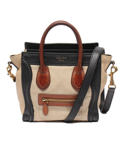 CELINE ハンドバッグ ショルダーバッグ 斜め掛け ラゲージ ナノショッパー レディース セリーヌ