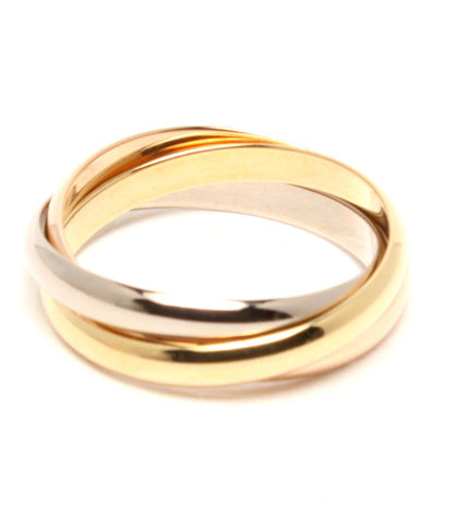 美品 Cartier リング 指輪 K18 トリニティ レディース SIZE 17号 カルティエ
