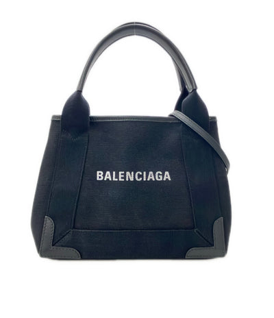 BALENCIAGA 2way ハンドバッグ ショルダーバッグ 斜め掛け ネイビーカバス 390346 1000 X 538735 レディース バレンシアガ