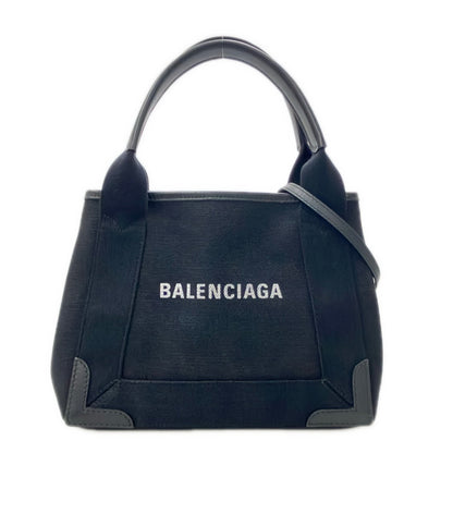 BALENCIAGA 2way ハンドバッグ ショルダーバッグ 斜め掛け ネイビーカバス 390346 1000 X 538735 レディース バレンシアガ