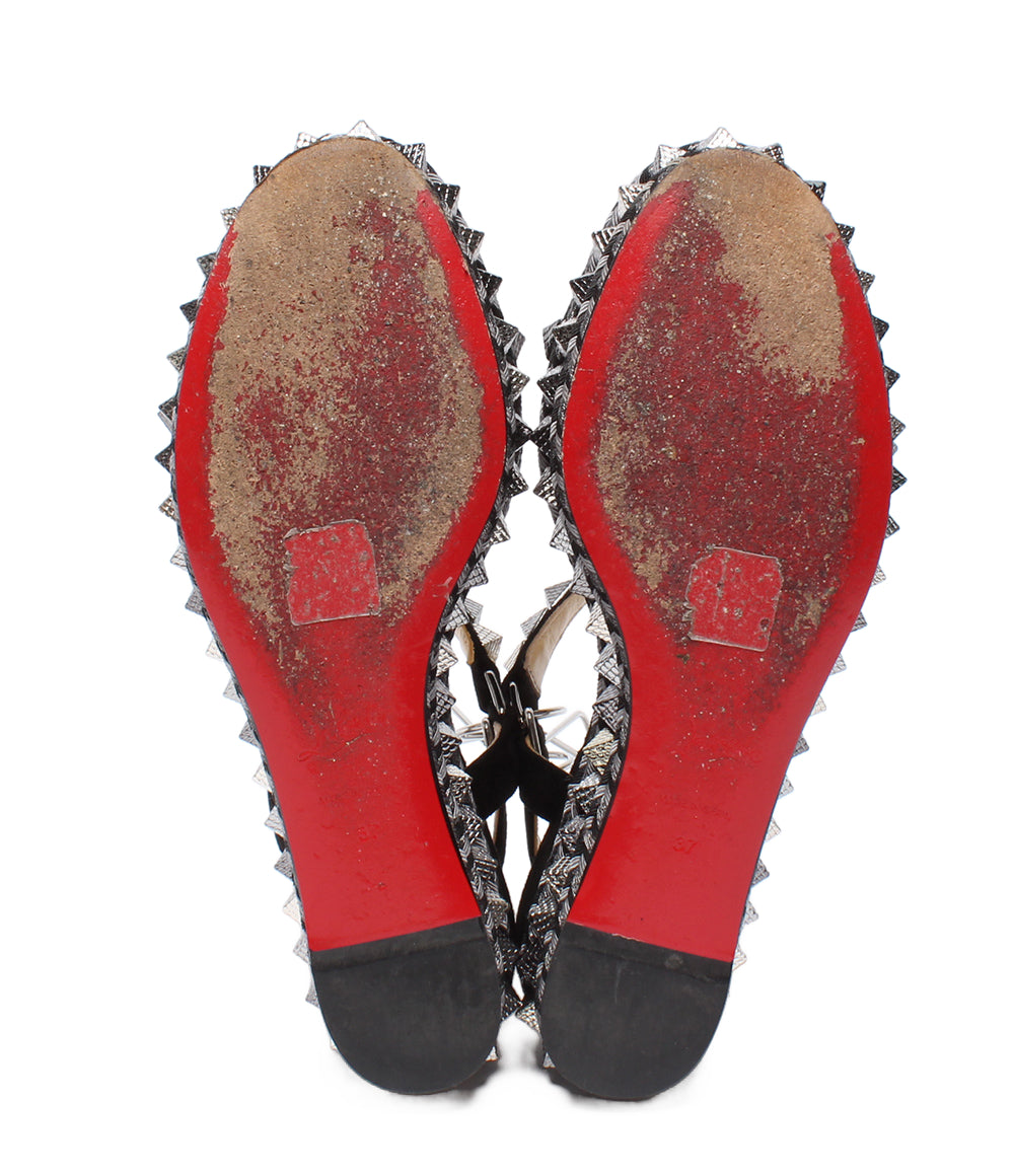 Christian Louboutin サンダル スタッズ ウェッジソール カタクロウ