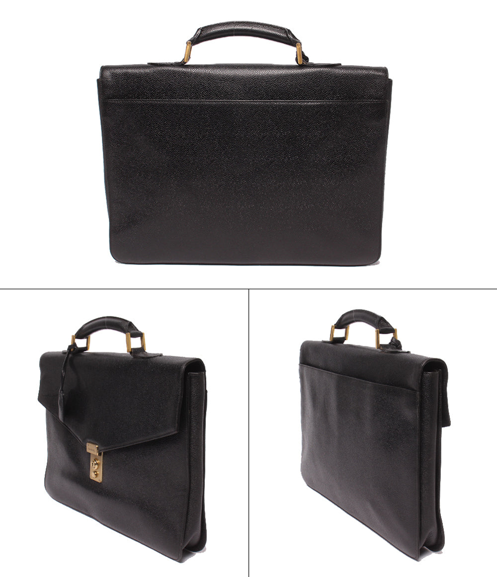 CHANEL ビジネスバッグ ブリーフケース ゴールド金具 3番台 メンズ