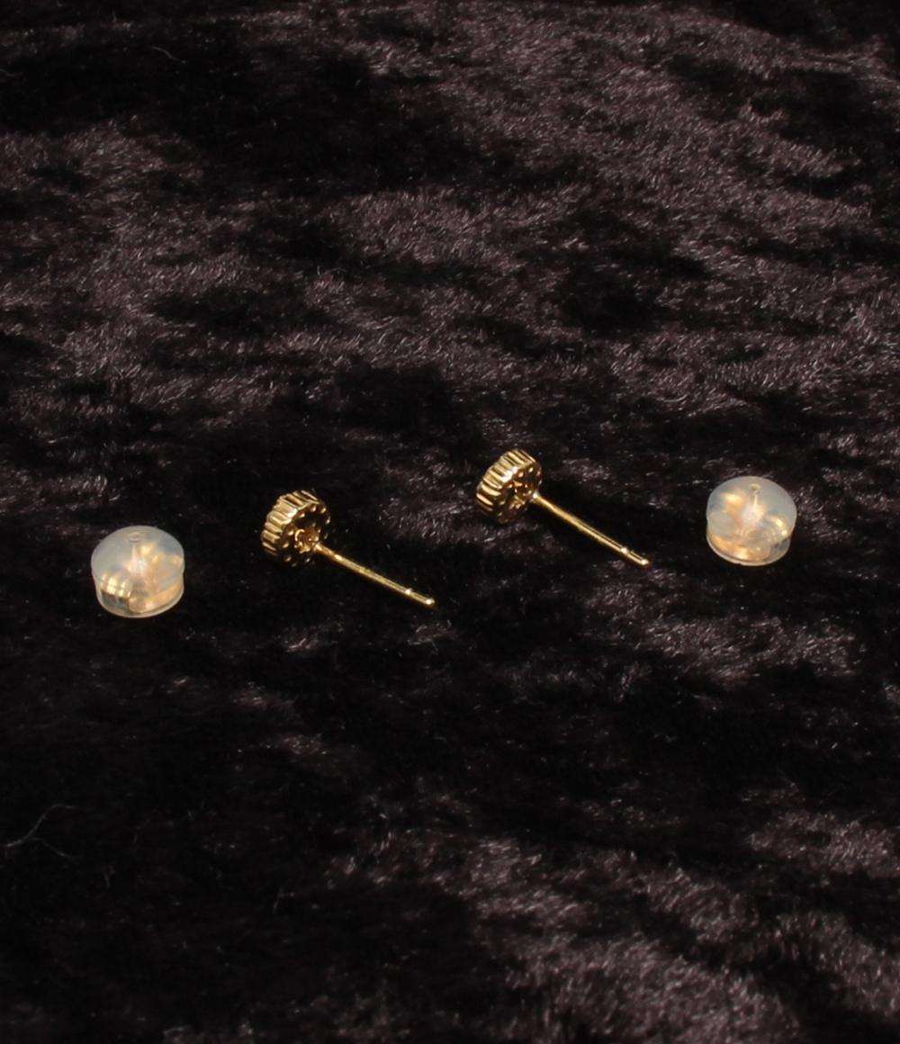 美品 ピアス K18 ダイヤ 0.12ct レディース