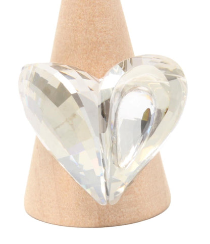 美品 SWAROVSKI リング 指輪 ハートモチーフ レディース SIZE 14号 スワロフスキー