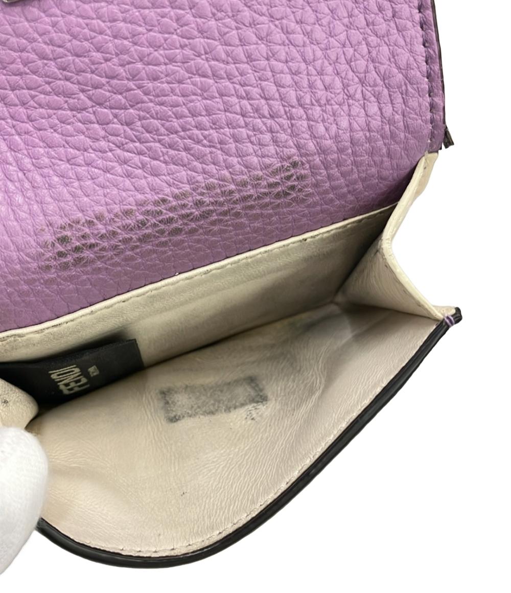 FENDI 三つ折り財布 マイクロ レザー 8M0426A91BF1JN2 レディース フェンディ