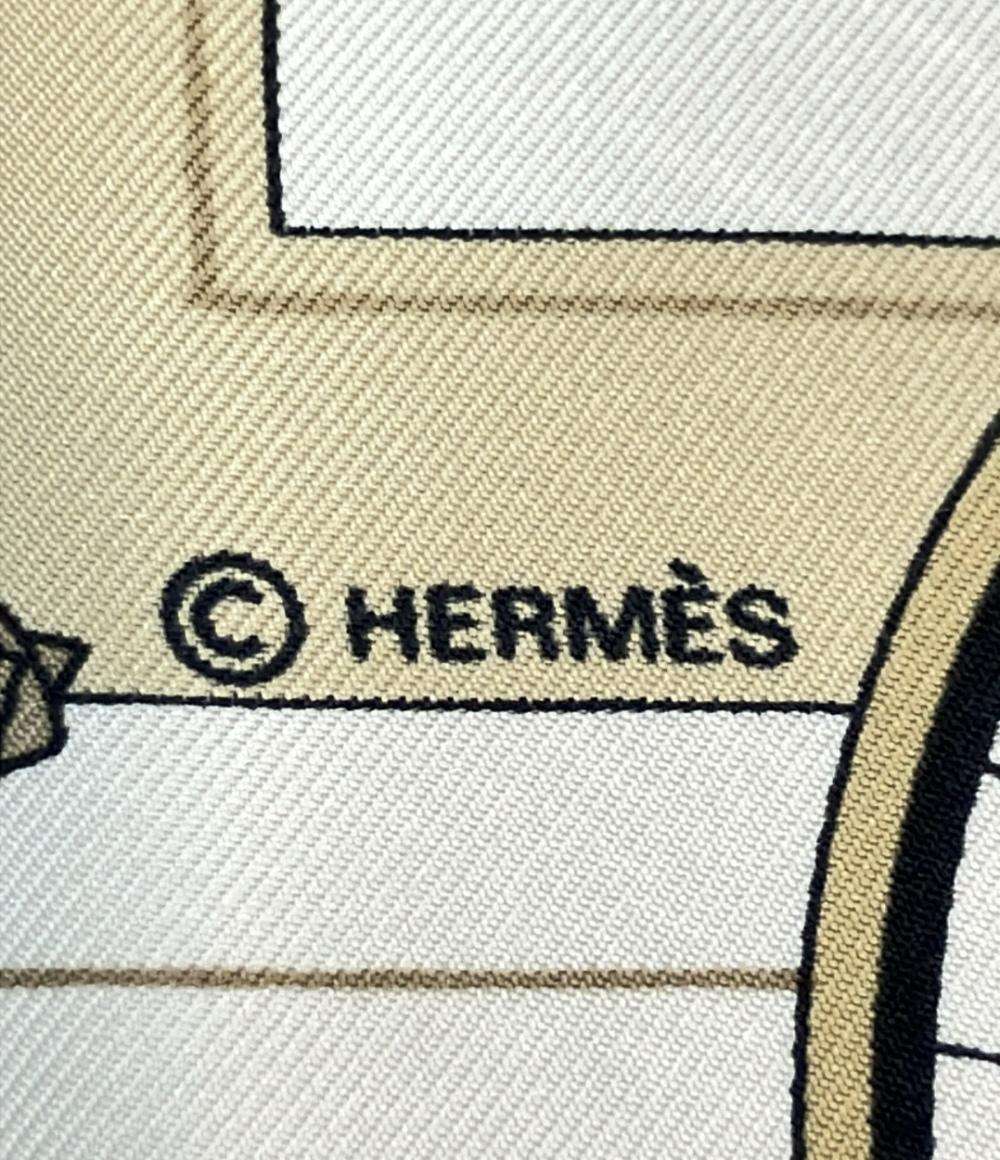 HERMES スカーフ シルク100% カレ90 LES BECANES レディース エルメス