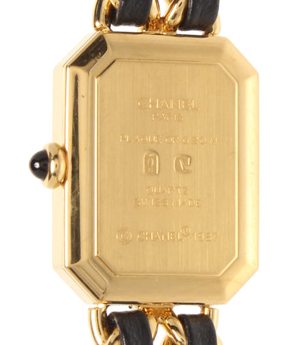 CHANEL 腕時計 プルミエールS クオーツ ブラック H0001 レディース シャネル
