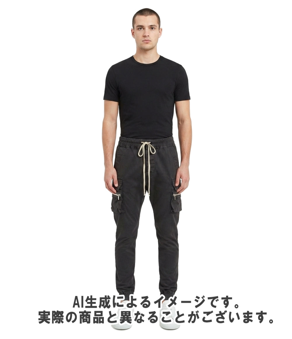 Rick Owens カーゴパンツ コットン ジッパーポケット 裾リブ RU02C7396-TE メンズ SIZE 54 (XL) リックオウエンス