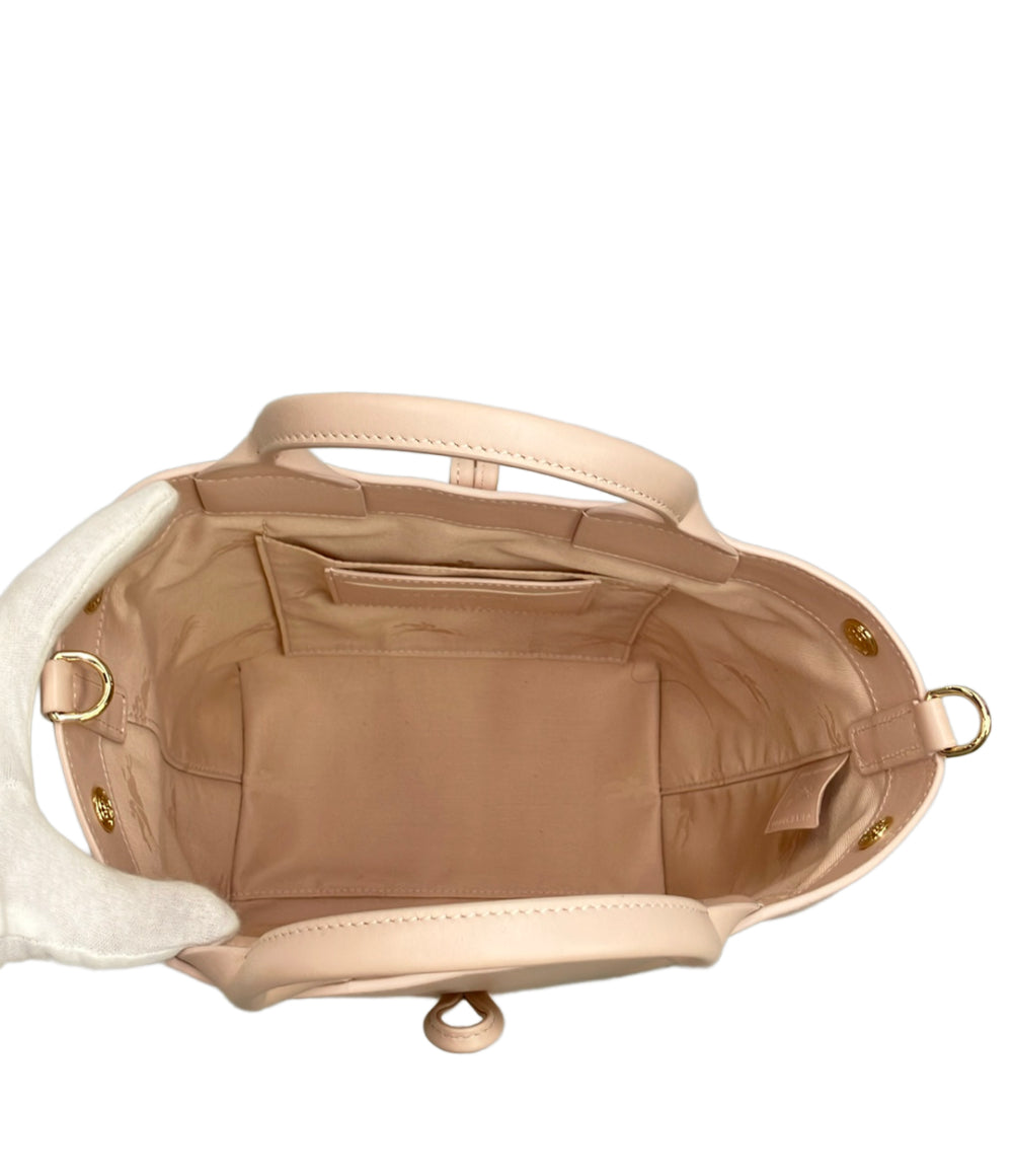 美品 Longchamp ハンドバッグ ショルダーバッグ 2WAY 斜め掛け レザー LE ROSEAU レディース ロンシャン