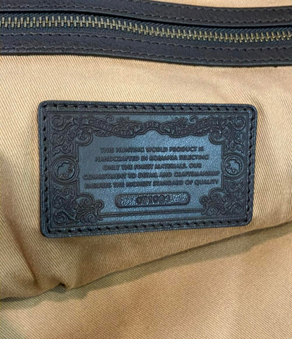 HUNTING WORLD トートバッグ ロゴ レザー メンズ ハンティングワールド