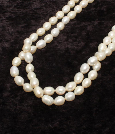 ロングネックレス SV セミバロックパール 10-11ｍｍ レディース