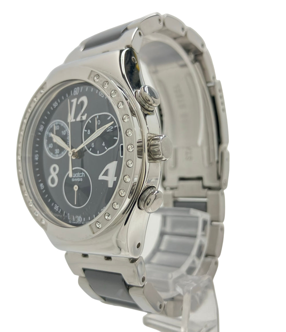 Swatch 腕時計 IRONY アイロニー クオーツ ブラック メンズ スウォッチ