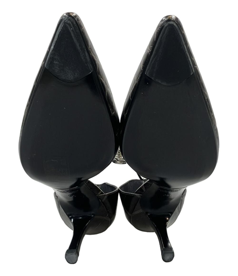 GIORGIO ARMANI ポンテットトゥパンプス クロコ型押し レディース SIZE 35 (22.5cm) ジョルジオアルマーニ