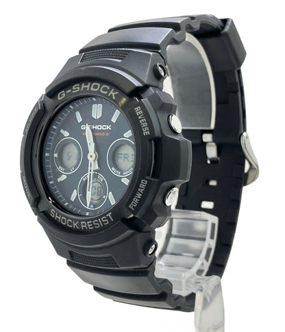 CASIO 腕時計 G-SHOCK ソーラー ネイビー AWG-M100SB メンズ カシオ