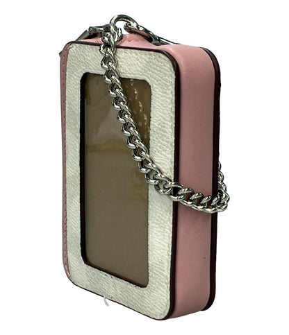 コーチ カードケース コインケース チェーン付き シグネチャー レディース COACH