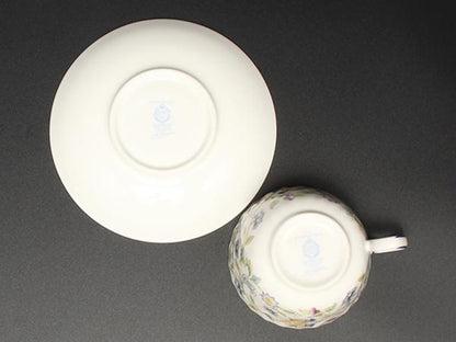 美品 ミントン カップ＆ソーサー ハドンホール ブルー Minton