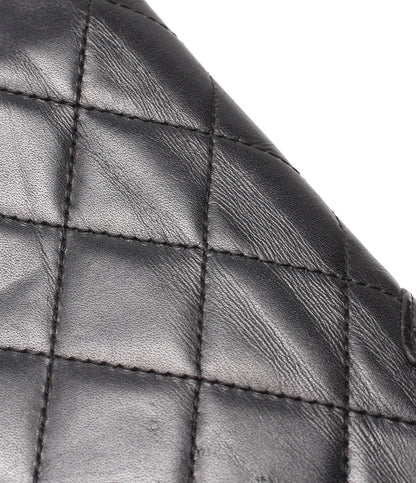 CHANEL 長財布 シルバー金具 マトラッセ カンボンライン 12番台 レディース シャネル