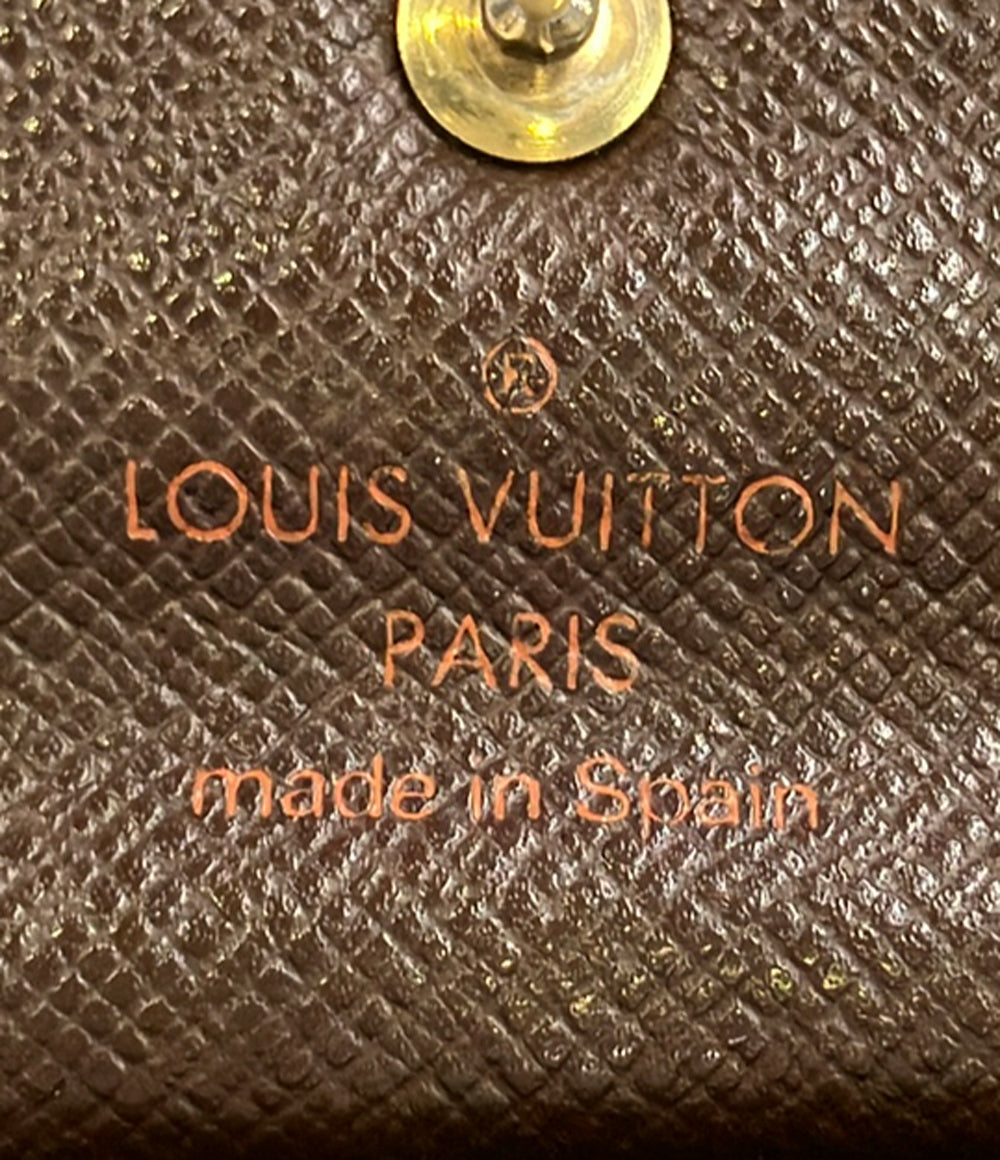 LOUIS VUITTON 長財布 ポシェット ポルト モネ クレディ ダミエ エベヌ N61724 レディース メンズ ルイ・ヴィトン