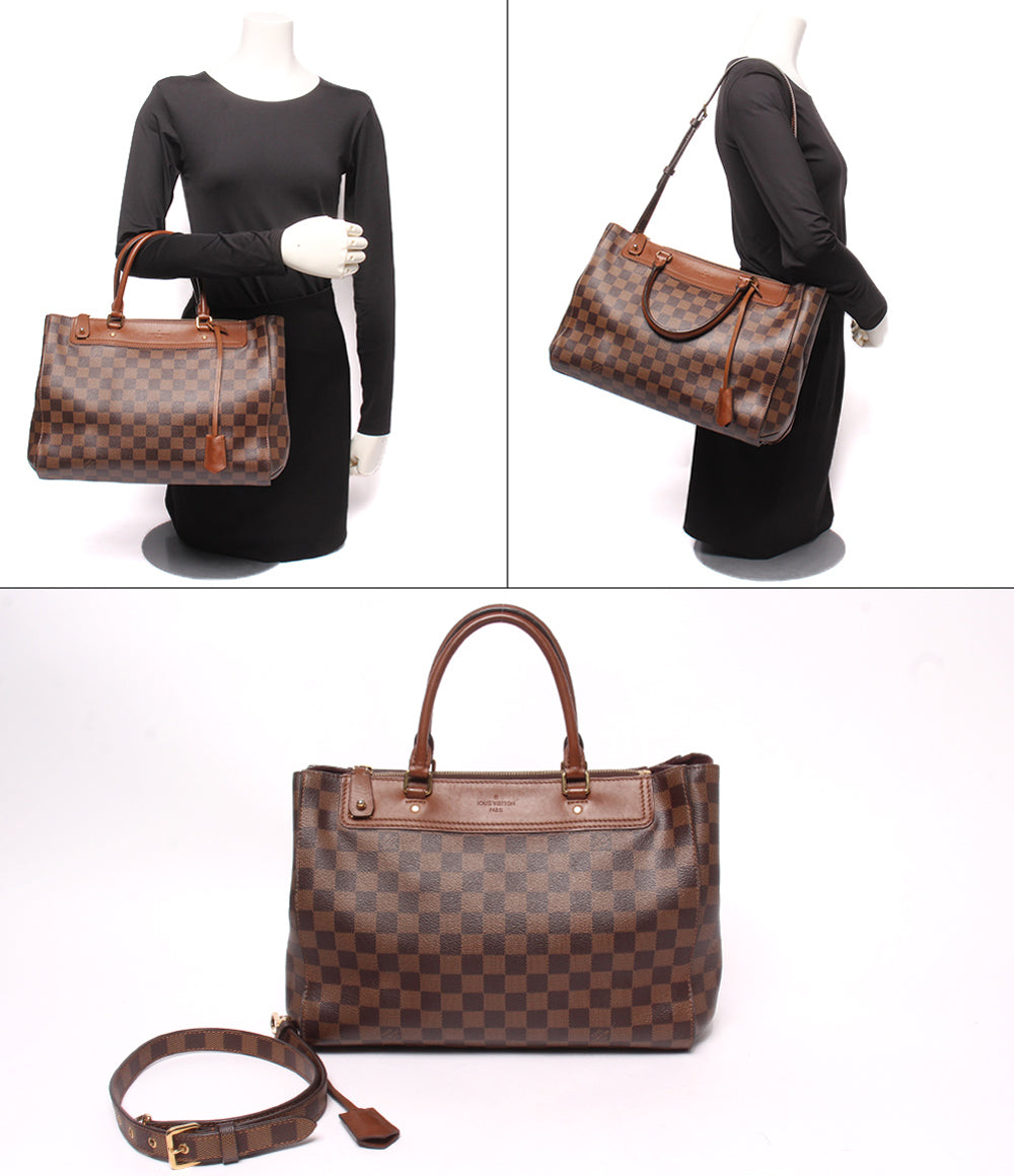 LOUIS VUITTON 2WAY ハンドバッグ ショルダーバッグ 肩掛け グリニッジ ダミエ エベヌ N41337 レディース ルイ・ヴィトン
