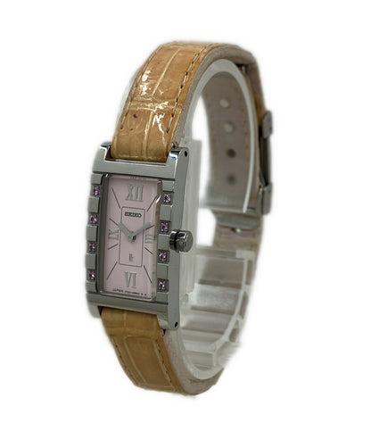 SEIKO 腕時計 RUMIKO ルキア lK クオーツ ピンク 1F20-0BAA レディース セイコー