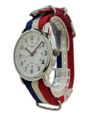 TIMEX 腕時計 INDIGLO クオーツ ホワイト メンズ タイメックス