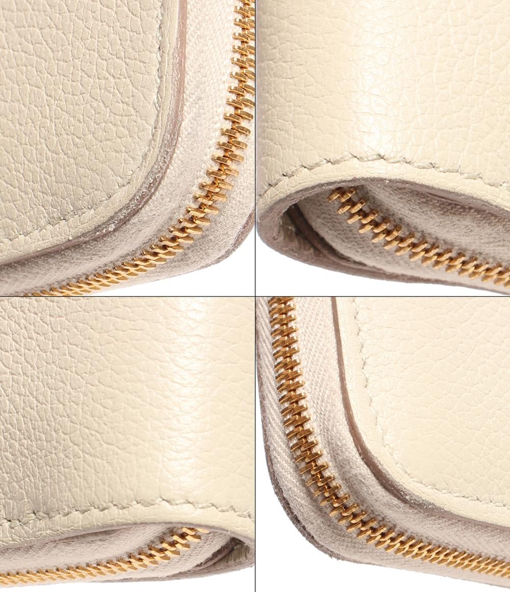 エルメス 二つ折り財布 ラウンドジップ B刻印 シルバー金具 ジップアンゴー シェーヌダンクル レディース HERMES