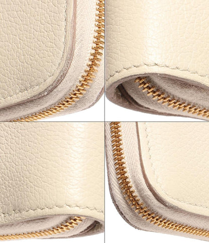 エルメス 二つ折り財布 ラウンドジップ B刻印 シルバー金具 ジップアンゴー シェーヌダンクル レディース HERMES