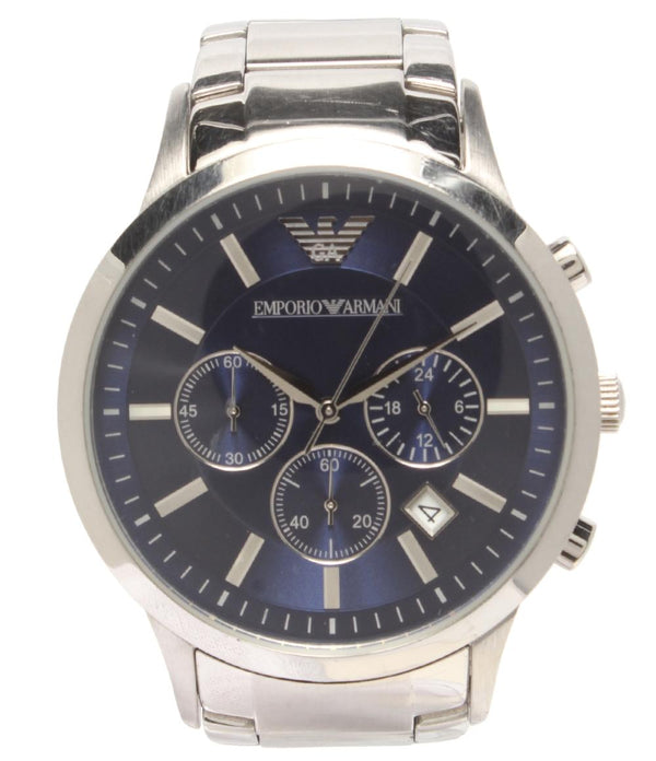 Emporio Armani 腕時計 クオーツ ネイビー系 AR-2448 メンズ