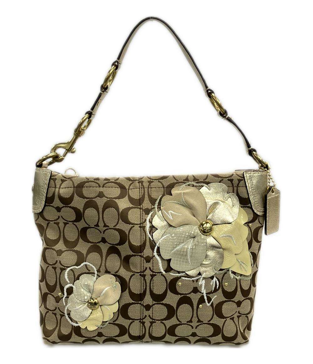 コーチ ショルダーバッグ 肩掛け キャンバス フラワー シグネチャー F16879 レディース COACH